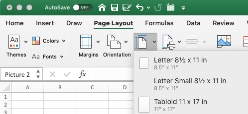 where is the insert tab in excel 2011 for mac